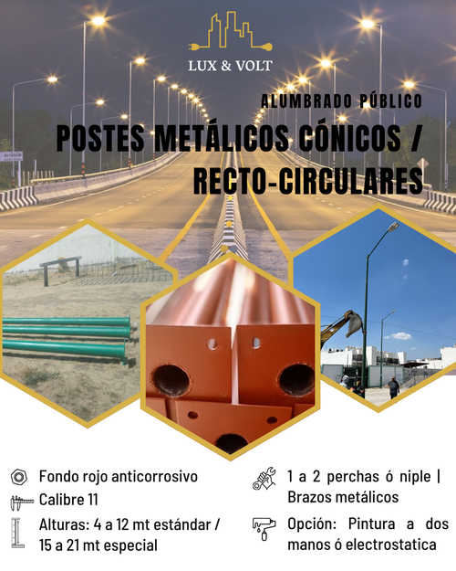 Postes metálicos